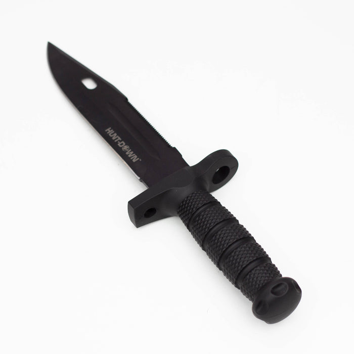 Hunt-Down 12.5"  All Black Hunting Knife [HD-13395]