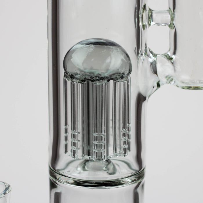 16" tree arm percolator and honeycomb diffuser glass bong [B8]