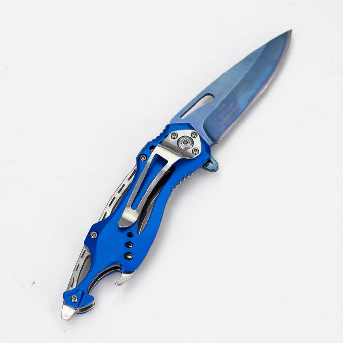 8″ Rainbow Blade with aluminum handle – Folding Knife