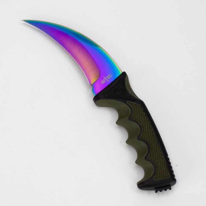 9″ Karambit Hunting Knife – Rainbow [T22199COL]