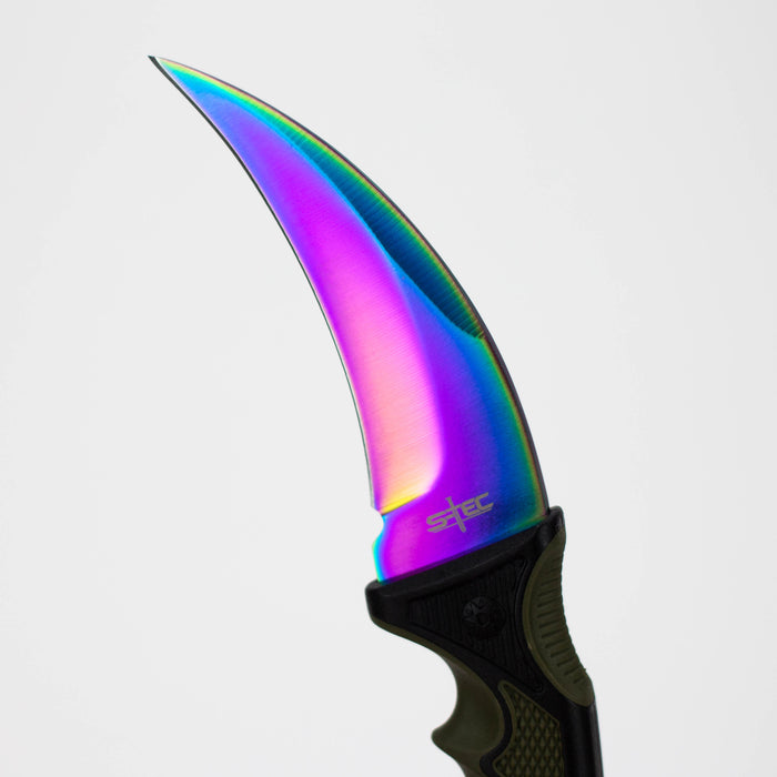 9″ Karambit Hunting Knife – Rainbow [T22199COL]