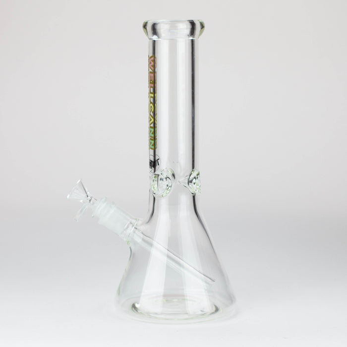 WellCann -12" 7mm glass bong with Glitter Logo