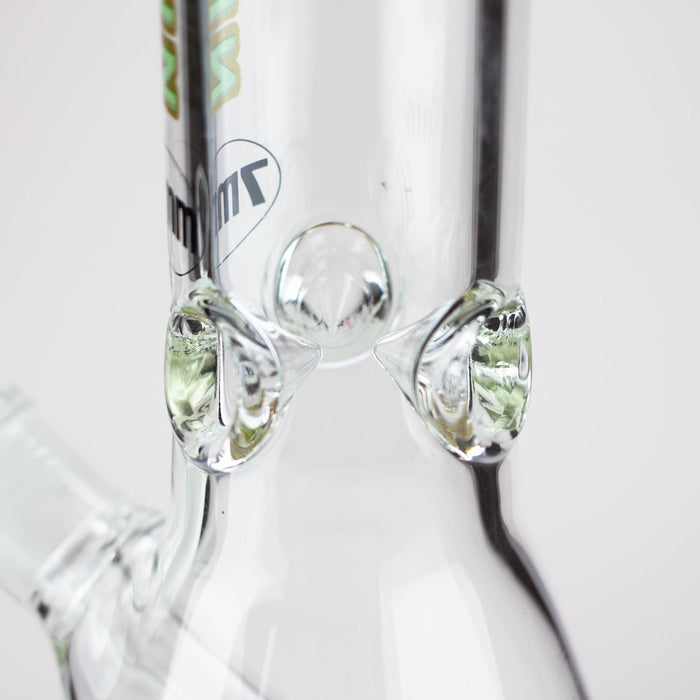 WellCann -12" 7mm glass bong with Glitter Logo