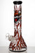 13" heavy glass Artwork beaker water bong-Tiger-2749 - One Wholesale