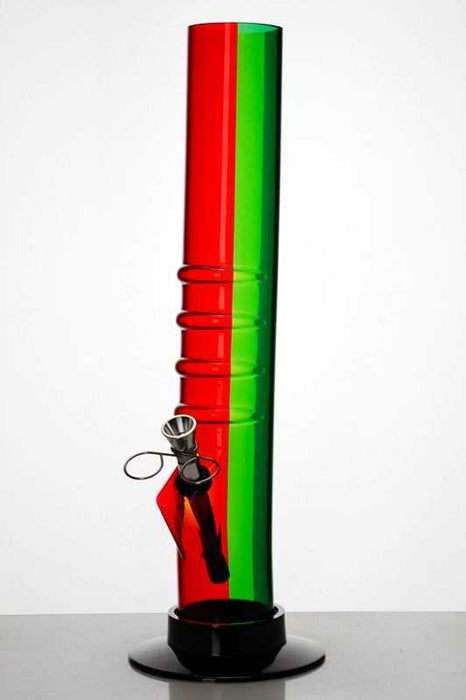 12" acrylic rasta water pipe-3149 - One Wholesale