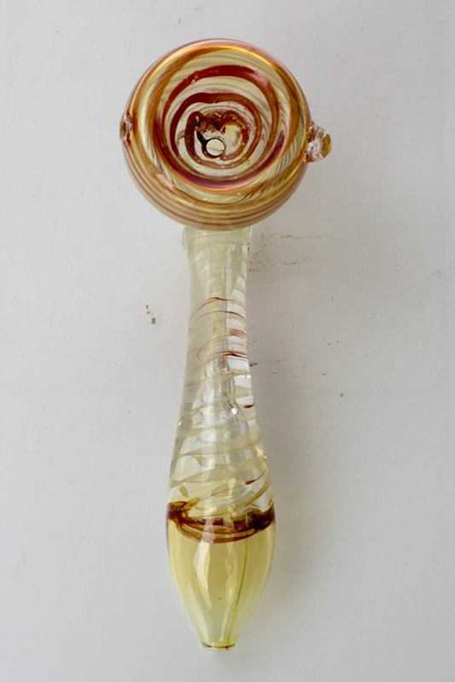 Sherlock shape Changing colors glass hand pipe- - One Wholesale