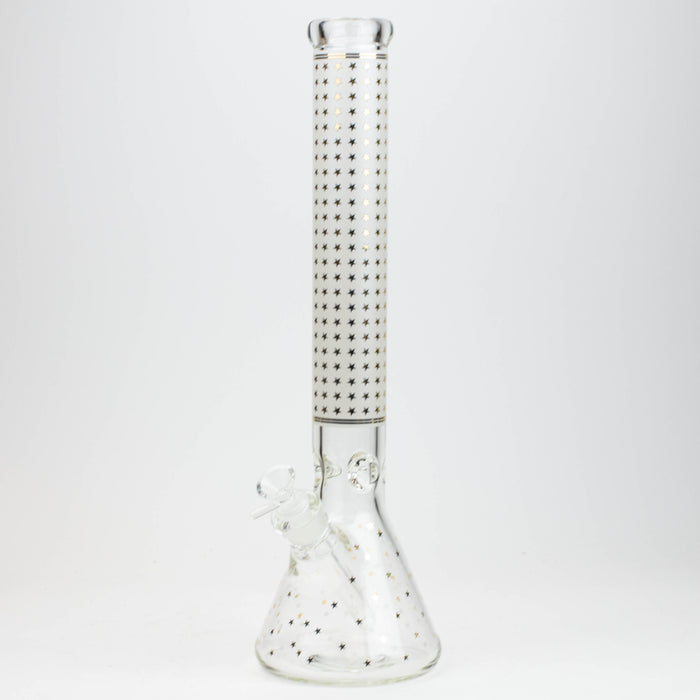 17.5" Star 7 mm glass water bong