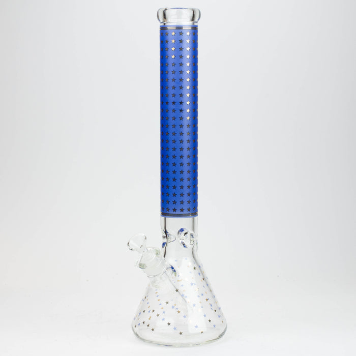 17.5" Star 7 mm glass water bong