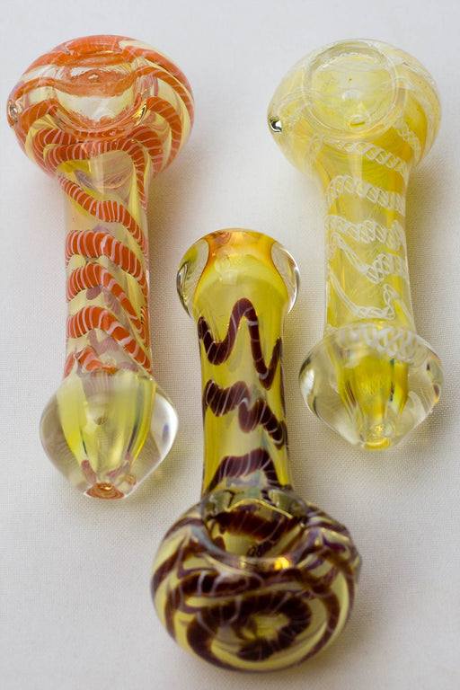 4.5" soft glass 4070 hand pipe- - One Wholesale