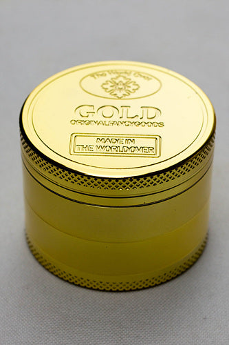 Infyniti Gold 4 parts Tobacco metal grinder in a display case- - One Wholesale