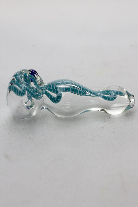 3.5" soft glass 5282 hand pipe- - One Wholesale