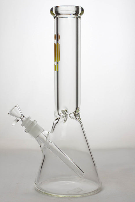 14" infyniti 7 mm glass beaker water bong- - One Wholesale