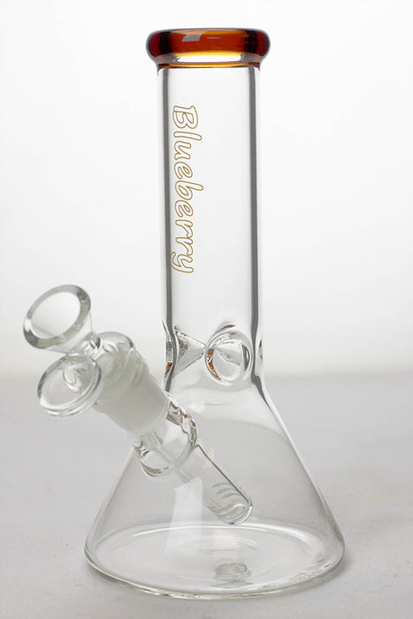 8" Blueberry glass beaker water bongs-Amber - One Wholesale