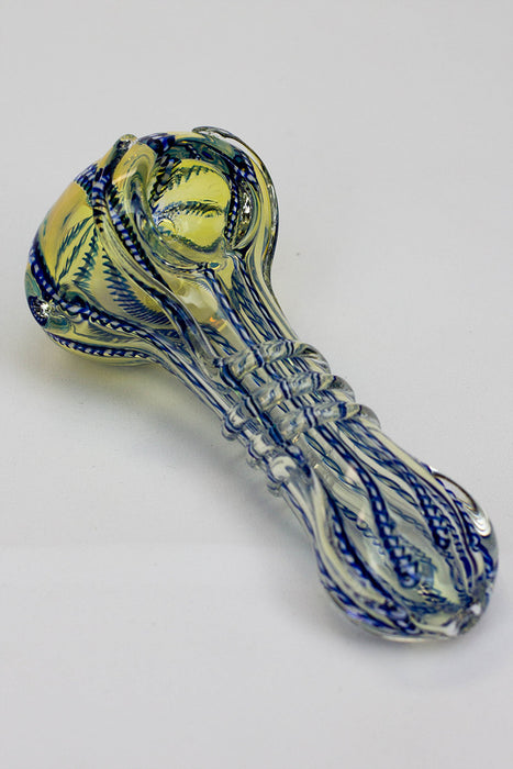 4.5" soft glass 6413 hand pipe- - One Wholesale