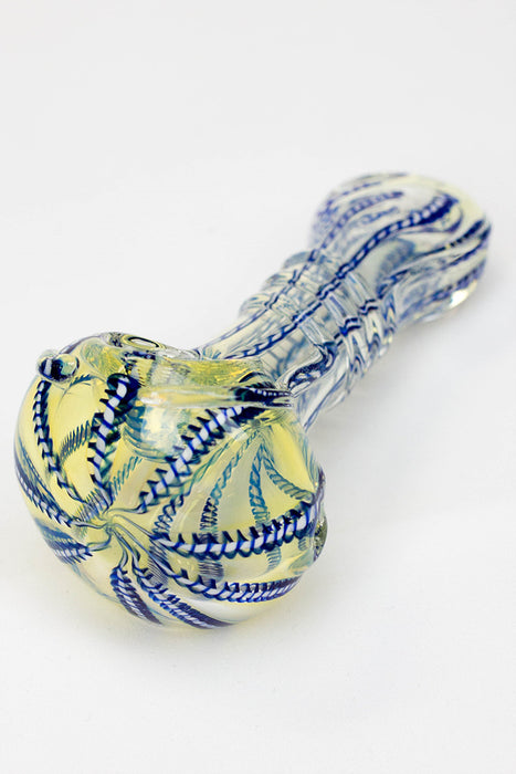 4.5" soft glass 6413 hand pipe- - One Wholesale