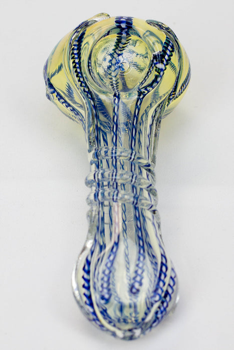 4.5" soft glass 6413 hand pipe- - One Wholesale