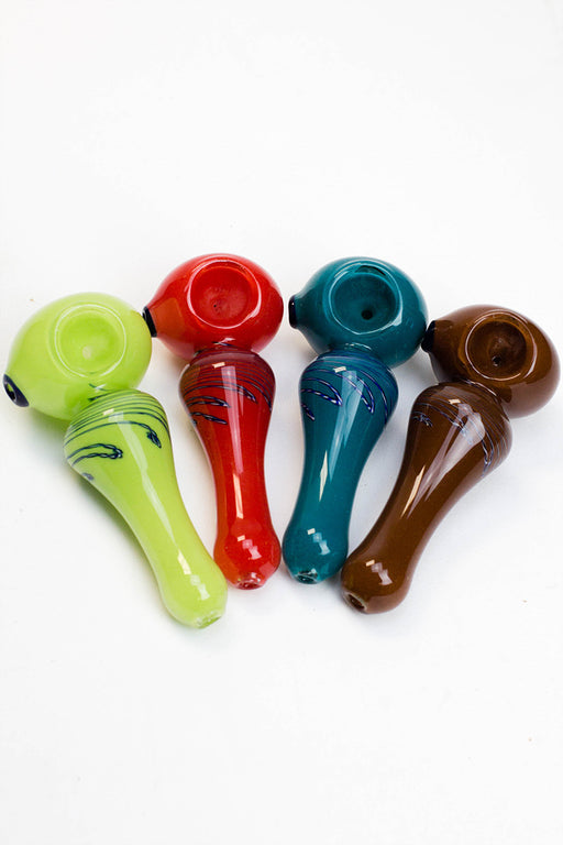 4.5" soft glass 6817 hand pipe- - One Wholesale