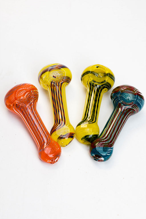 4.5" soft glass 6819 hand pipe- - One Wholesale