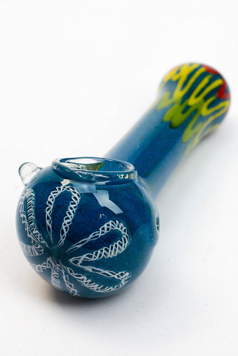 4.5" soft glass 6820 hand pipe- - One Wholesale