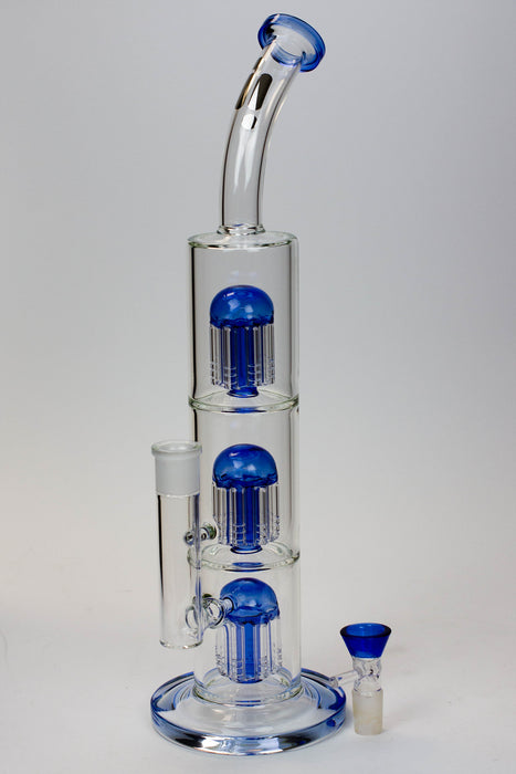 16" Infyniti Triple tree arms percolator glass bong- - One Wholesale