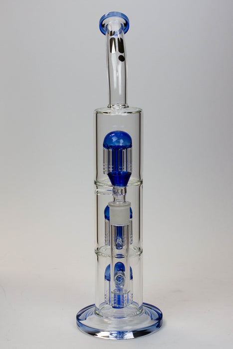 16" Infyniti Triple tree arms percolator glass bong- - One Wholesale