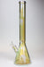 19" Genie Metallic MM sandblast 7 mm glass beaker bong- - One Wholesale