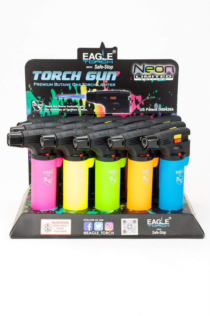 Eagle Torch Gun Butane Gas Lighters Assorted Colors PT101U