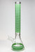 18" Diamond pattern Glow in the dark 7 mm glass beaker bong- - One Wholesale