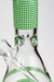 18" Diamond pattern Glow in the dark 7 mm glass beaker bong- - One Wholesale