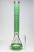 18" Diamond pattern Glow in the dark 7 mm glass beaker bong- - One Wholesale