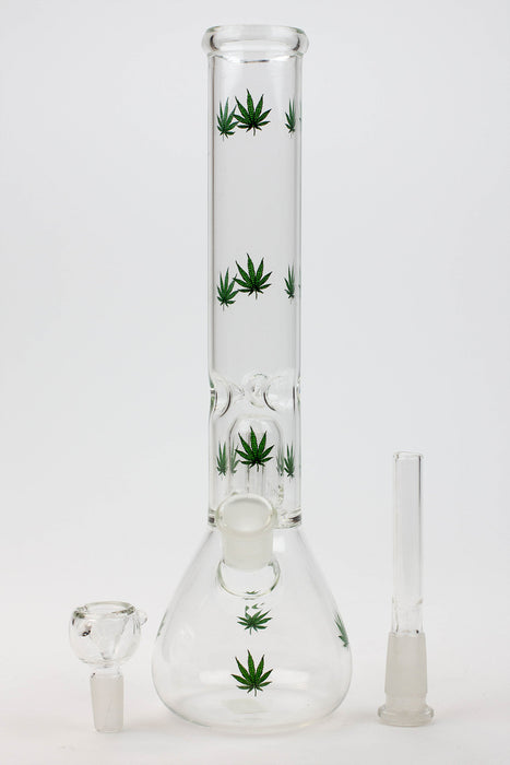 11.5" single dome percolator glass water bong- - One Wholesale