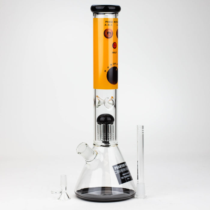 THE TRAGICALLY HIP-15.5" glass water pipe with single percolator by Infyniti