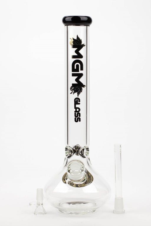 16" MGM glass / 7 mm / rounded base water bong- - One Wholesale