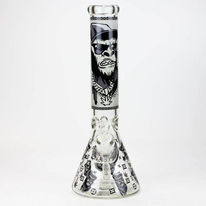 14" Gorilla Glow in the Dark Beaker 7mm