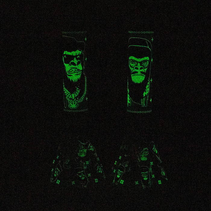 14" Gorilla Glow in the Dark Beaker 7mm