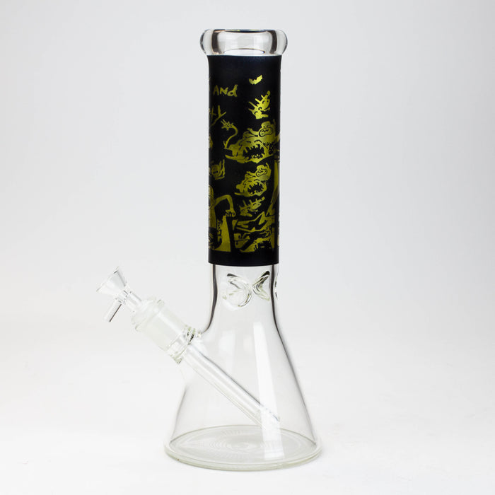 12" RM cartoon glass water bong [AA-B-OCT025]