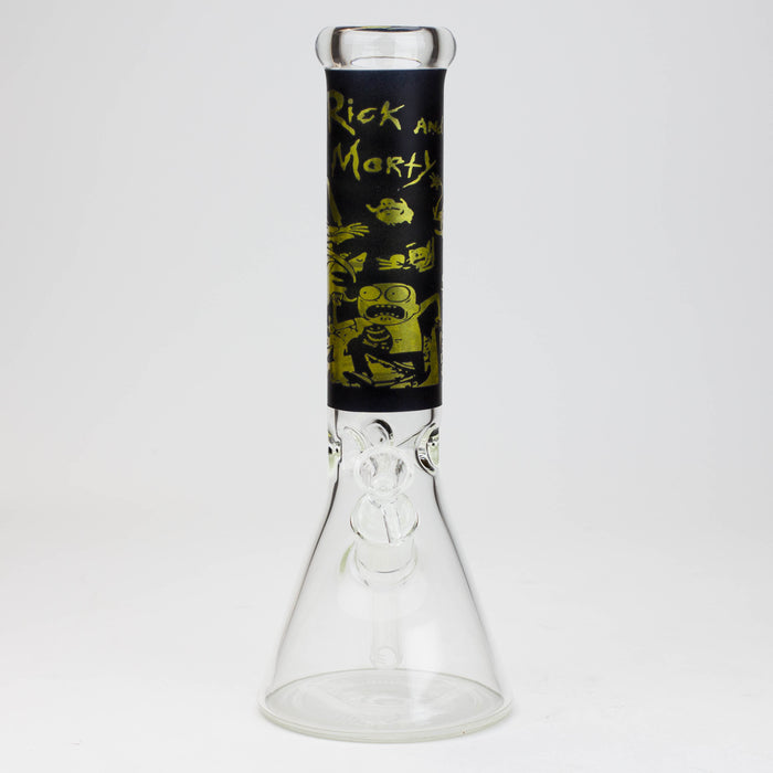 12" RM cartoon glass water bong [AA-B-OCT025]