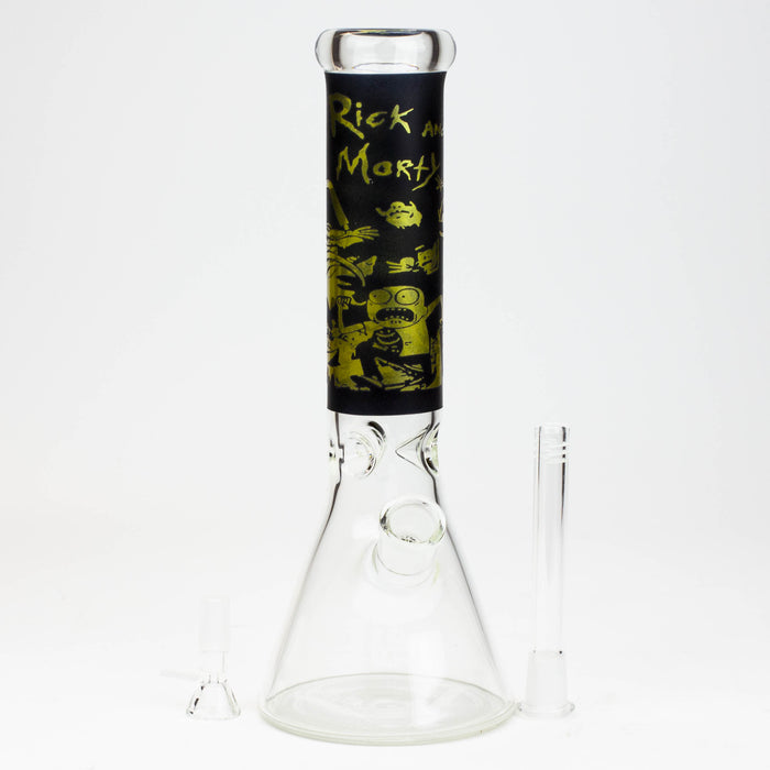 12" RM cartoon glass water bong [AA-B-OCT025]