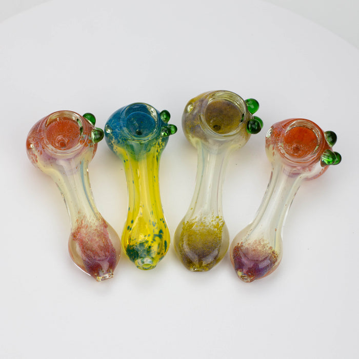 3" soft glass hand pipe [9186] Pack of 2