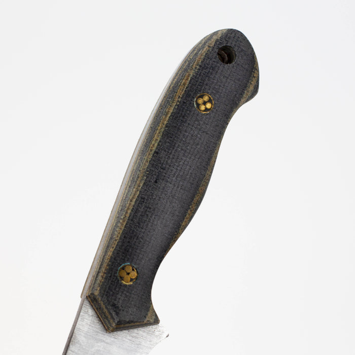 White Deer Skinner Knife Micarta with Wood Grips [WD9413]