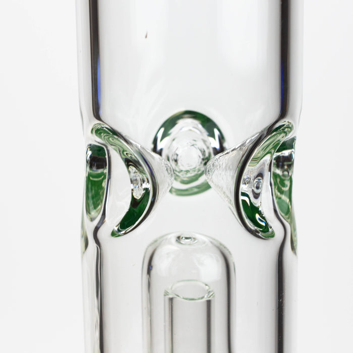 12" Color Bottom Glass Bong with shower head [C1503]