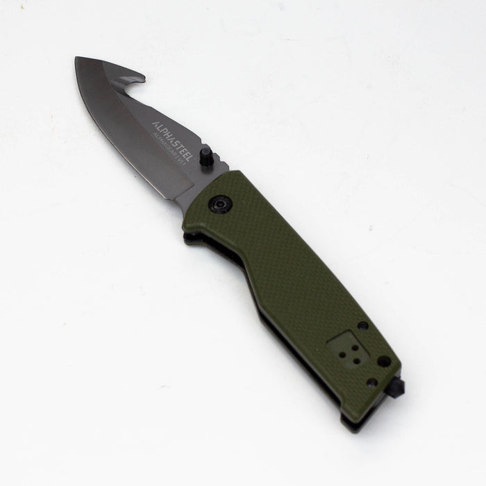 ALPHASTEEL Hunting Knife - Military Fold