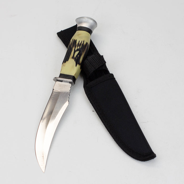 8.5″ Hunt-Down Fixed Blade knife with Nylon Sheath [HK09117]